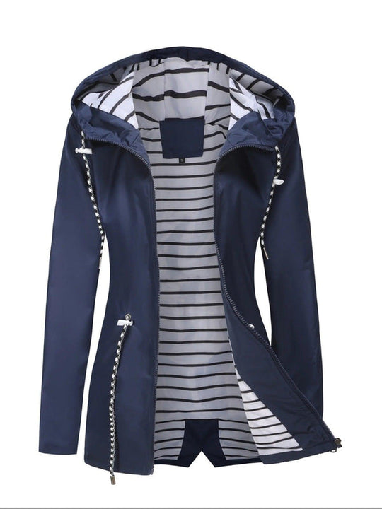 Lange Kapuzenjacke für Damen | leicht und ganzjährig