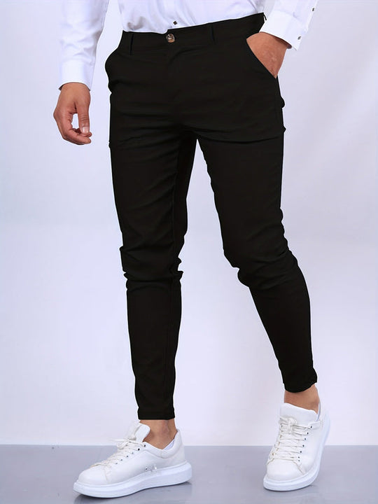 Herren Slim Chinohose | Freizeit- und Anzughose