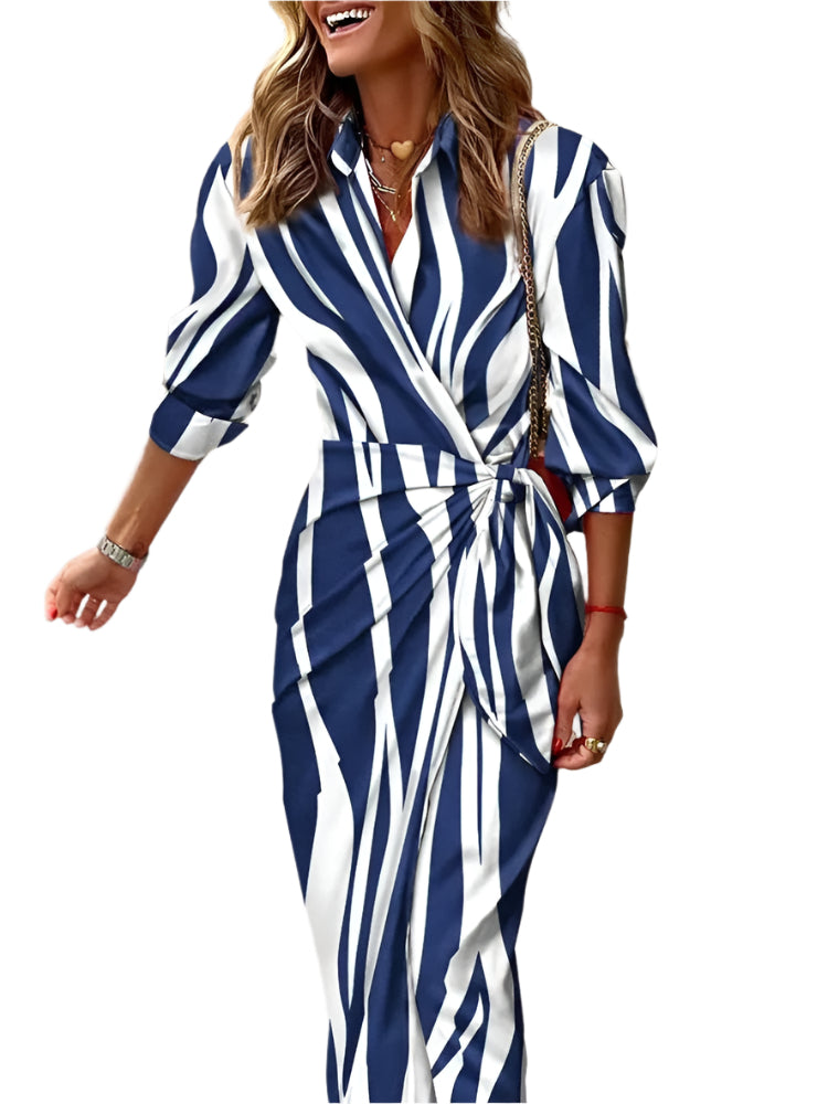 Damen Wickelkleid | Maxi