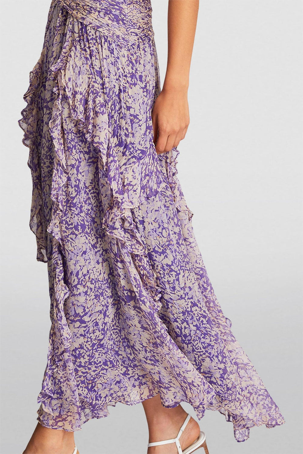 Florales ärmelloses Damen-Kleid | Midi