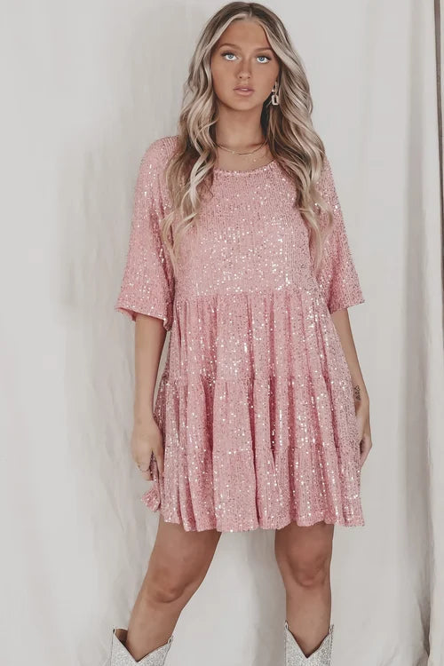 Damen Paillettenkleids | Mini