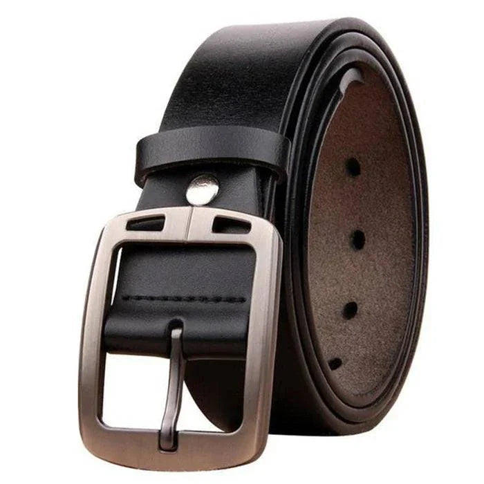 Men's Vintage Leather Belt | Pin Buckle