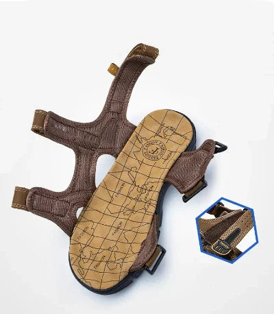 Bequeme, gepolsterte Sandalen für Herren | Sommer