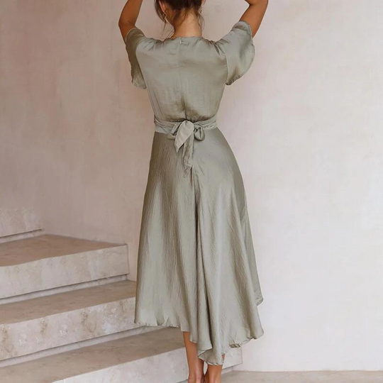 Kleid im Wickel-Stil für Damen | Midi