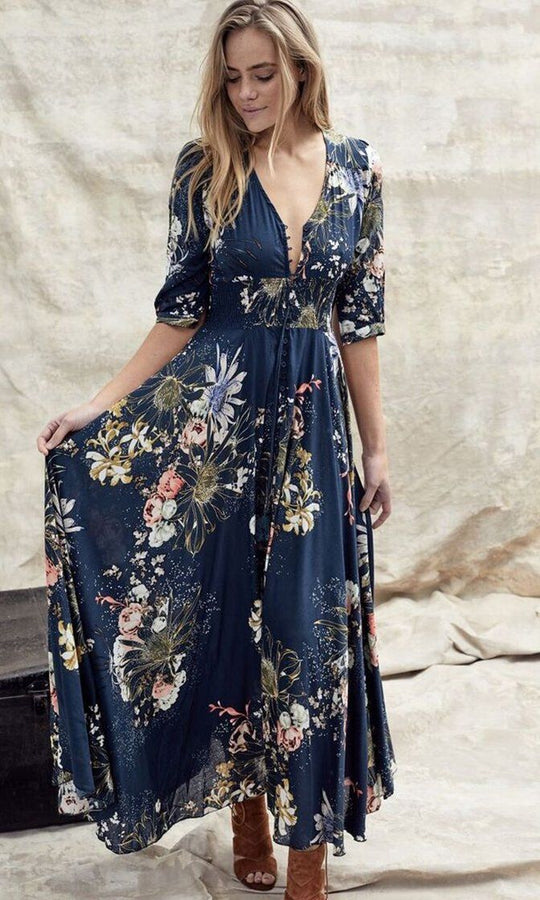 Etagenkleid für Damen | Maxi