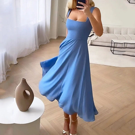 Damen ärmelloses Kleid | Midi