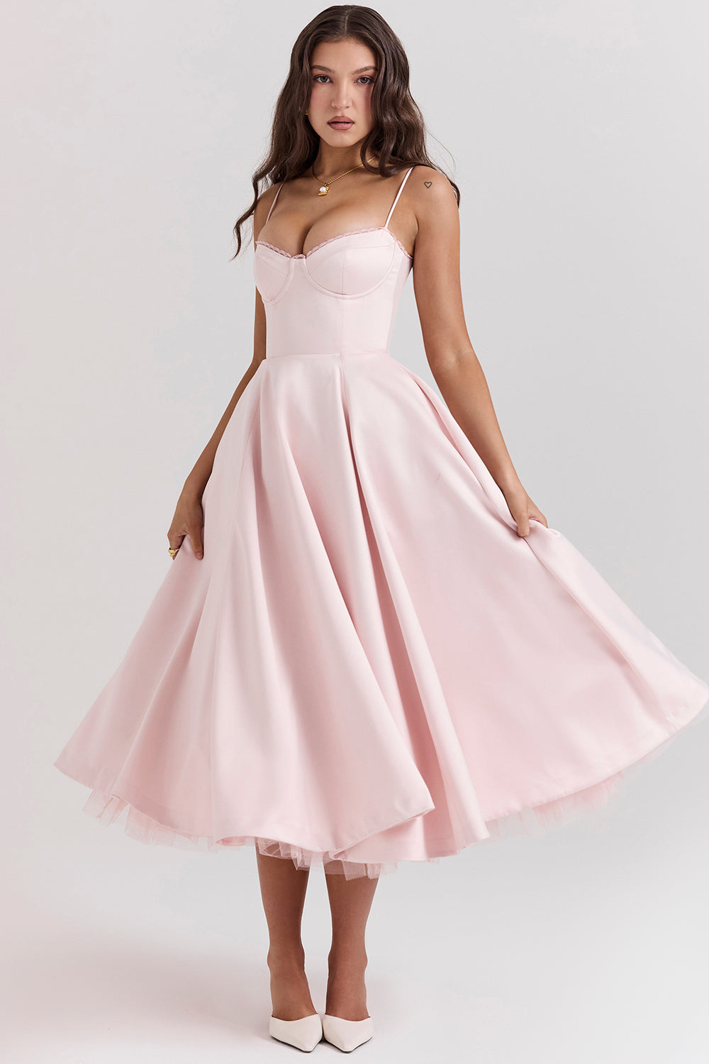 Fließend Kleid für Damen | Midi