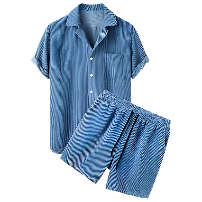 Samt-Shortset für Männer | Sommer