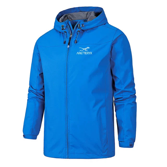Windbreaker-Jacke mit Kapuze für Herren | Leichter Zip-Up