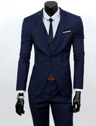 Formaler Anzug, Weste und Hose Set für Herren | Dreiteilig