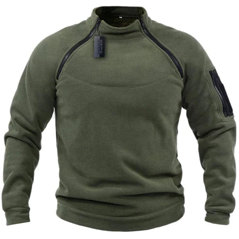 Herren Fleece Pullover im Militärstil