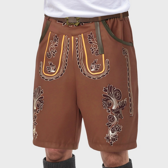 Bayerische Oktoberfest Kurze Hosen für Herren | Traditionelle Tracht