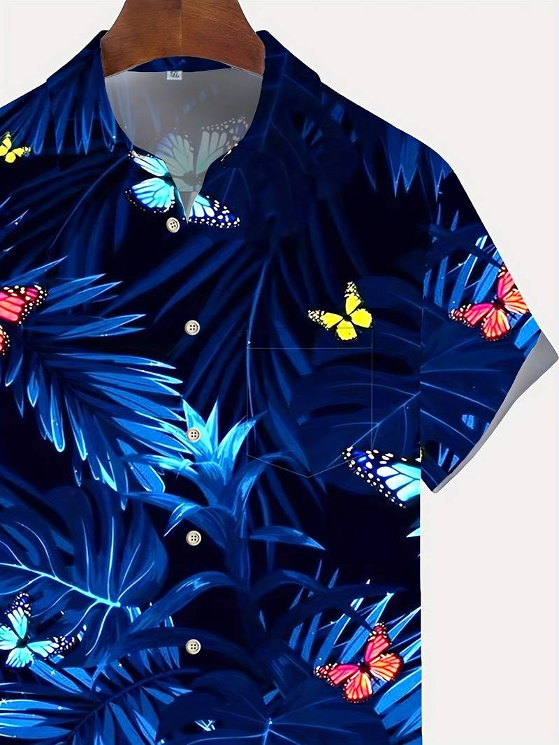 Hawaii-Hemd für Männer | Kurzarm