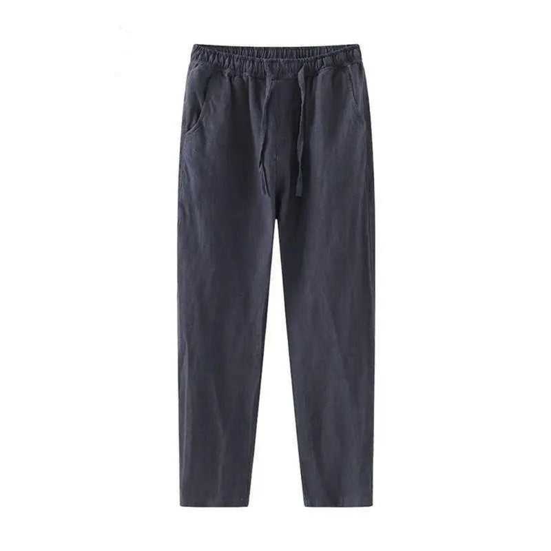 Herren Leinen Kordelhose | Sommer