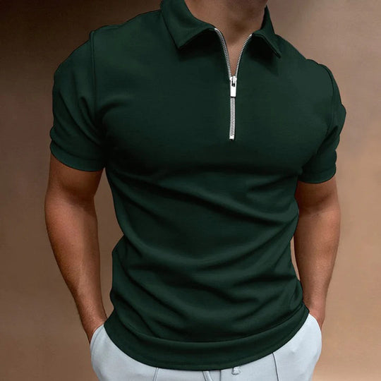 Herren Zipper Sommer Polo | Kurzarm