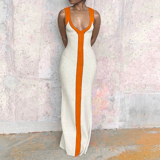 Schlank Fit Kleid für Damen | Maxi