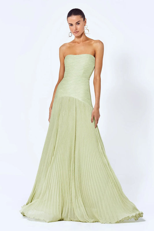 Ärmelloses Kleid mit fallender Taille für Damen | Maxi