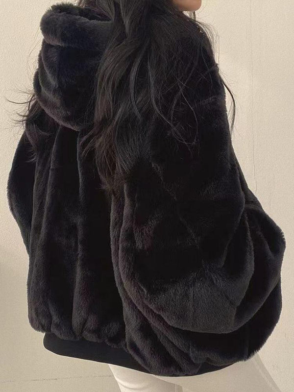 Damen-Wendejacke in Übergröße | Warme doppelseitige Streetwear