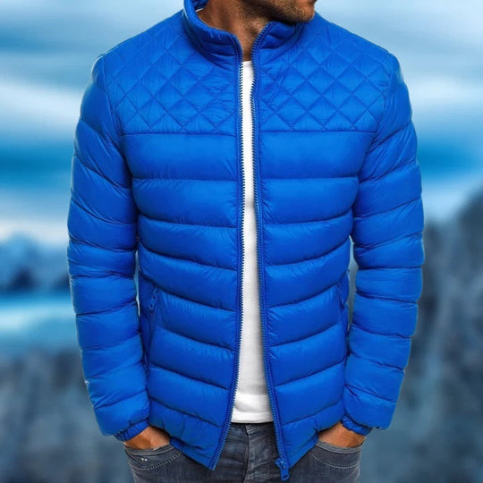 Gesteppte, wattierte Herrenjacke | Leichte, warme Winter-Outdoorbekleidung