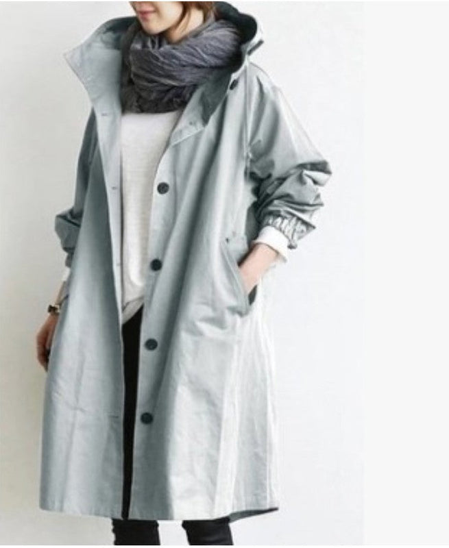 Damen Regenjacke mit Kapuze | Leichter Windbreaker für den Außeneinsatz