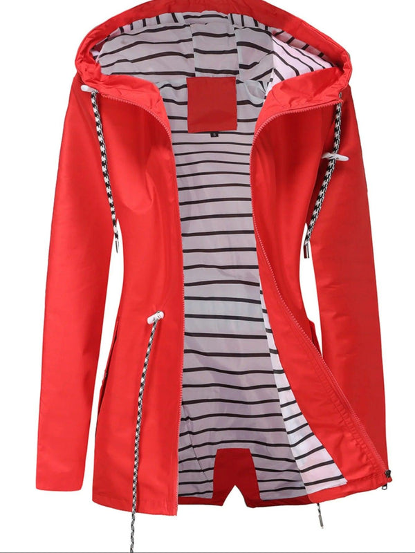 Lange Kapuzenjacke für Damen | leicht und ganzjährig