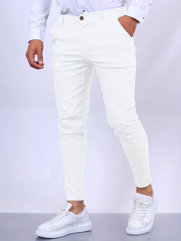 Herren Slim Chinohose | Freizeit- und Anzughose