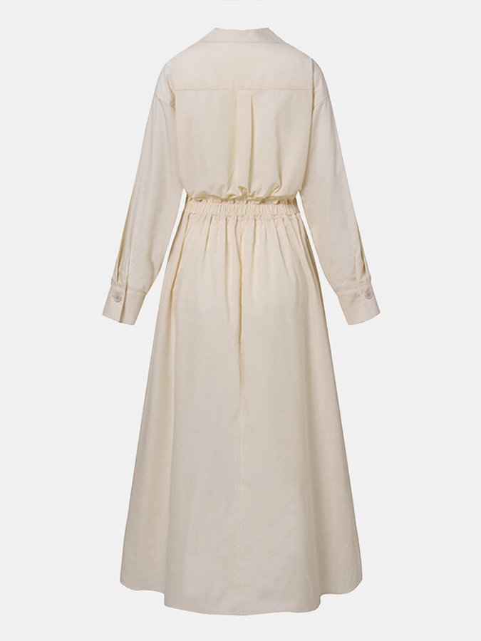 Sommerliches Hemdkleid für Damen | Maxi