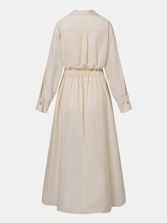 Sommerliches Hemdkleid für Damen | Maxi