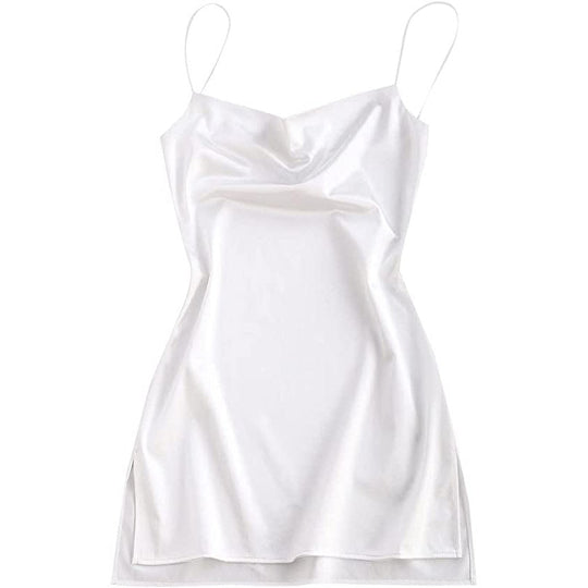 Damen Spaghetti-Träger Partykleid | Mini