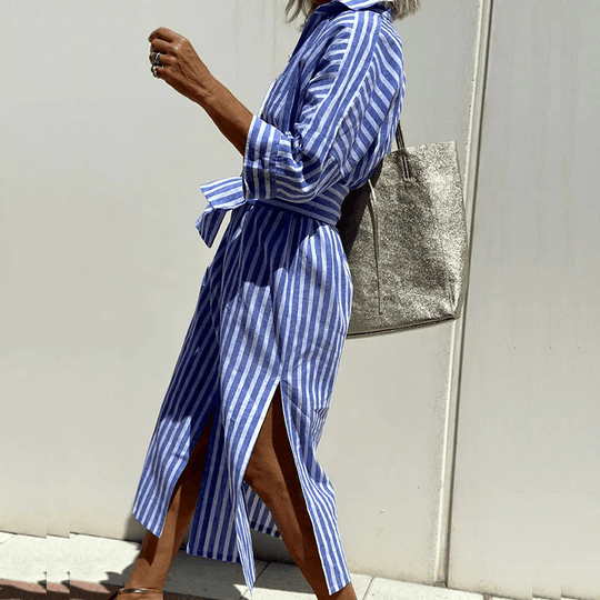 Damen Hemdkleid | Streifen-Gestaltung