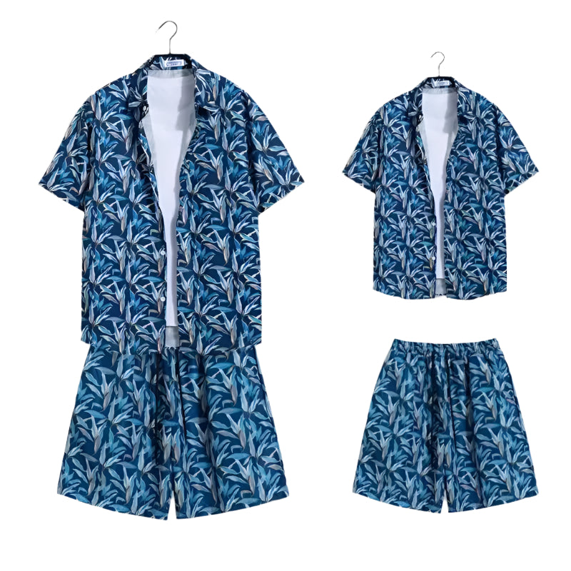 Sommer-Outfit-Set für Männer | Hemd und Shorts