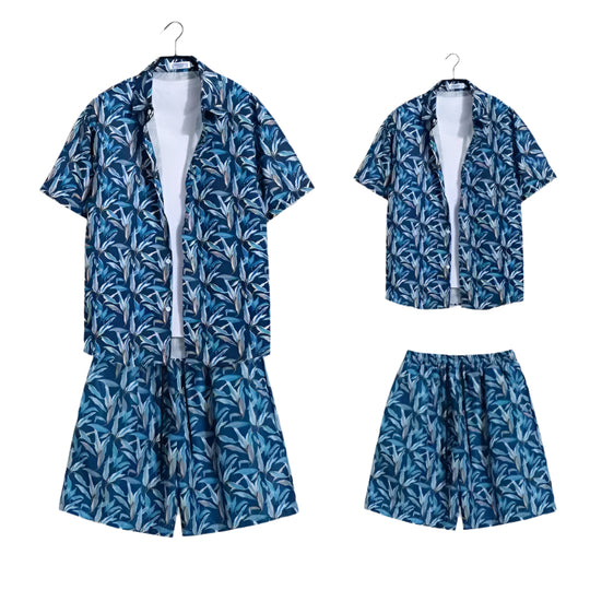 Sommer-Outfit-Set für Männer | Hemd und Shorts