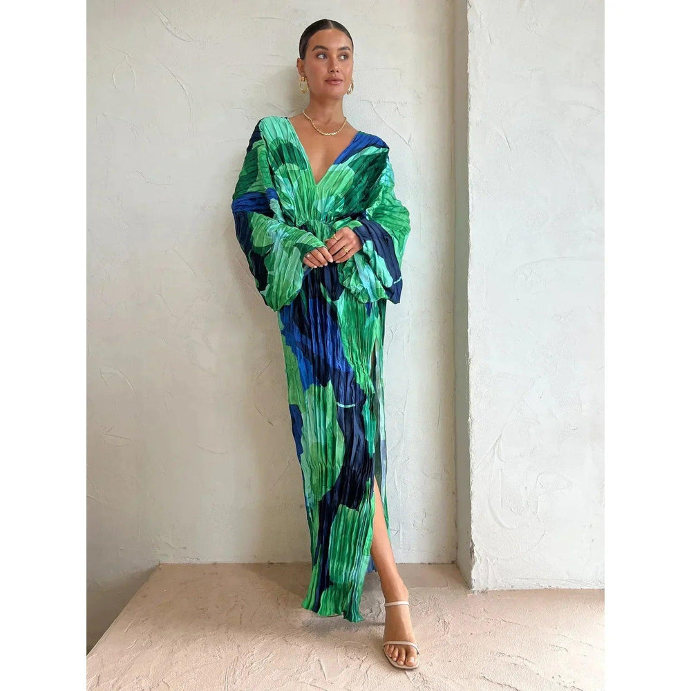 Kaftan-inspiriert Damenkleid | Maxi