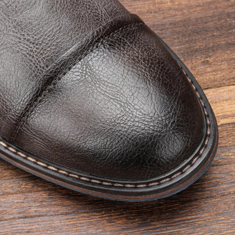 Vintage-Stiefel für Herren | Geschnürte Schuhe