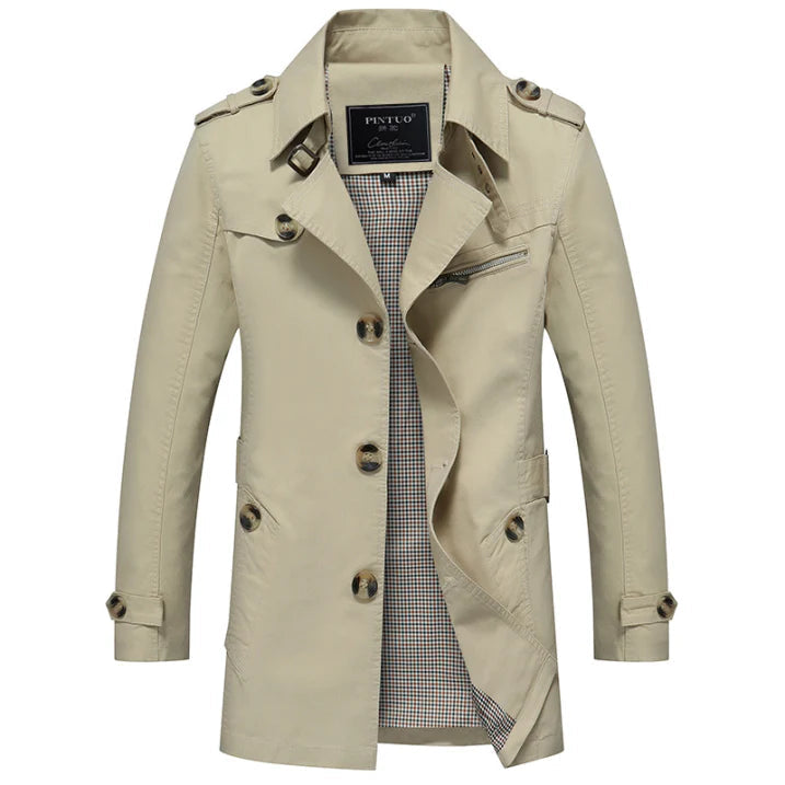 Trenchcoat für Herren | Zweireiher
