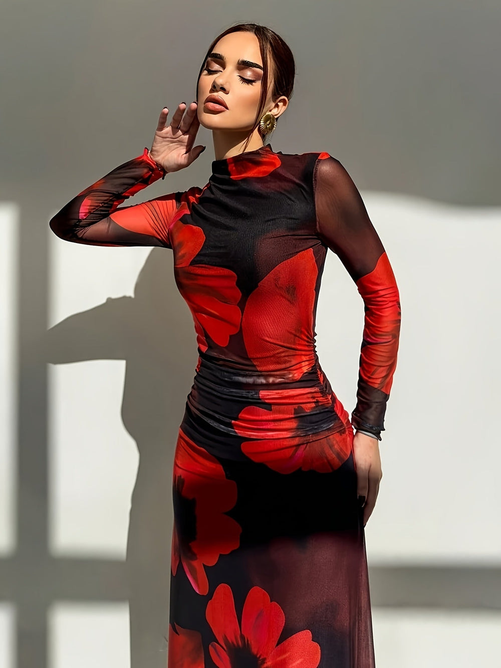 Langes Kleid für Damen | Midi
