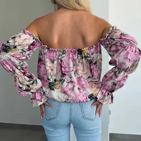 Damen Boho Bluse | Blumen