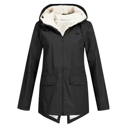 Damen Kapuzenparka mit Warmem Futter | Langer Mantel für Alltag