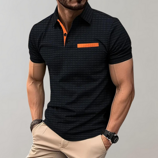 Sommer-Polohemd für Herren | Texturiert