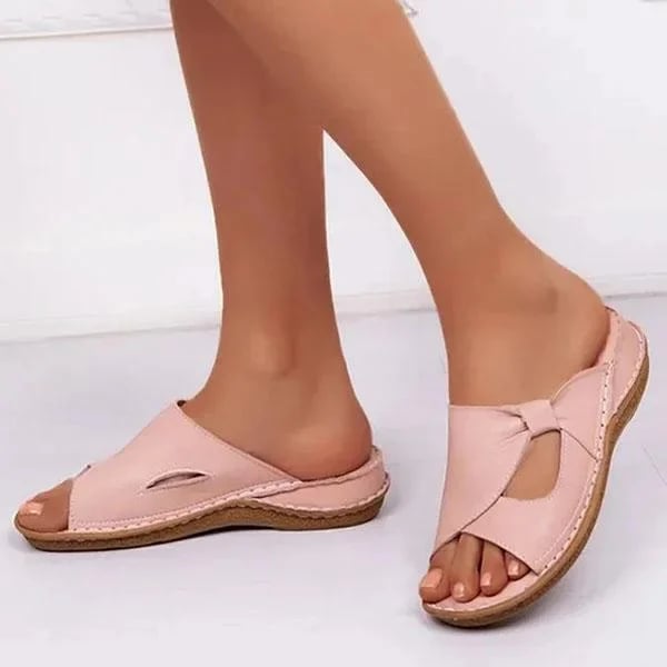 Flache Sandalen für Damen | Bogen-Gestaltung