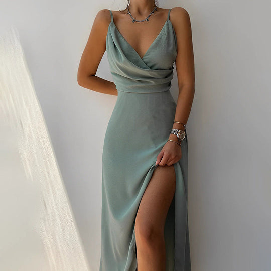 Damen Maxikleid mit Schlitz | Formal
