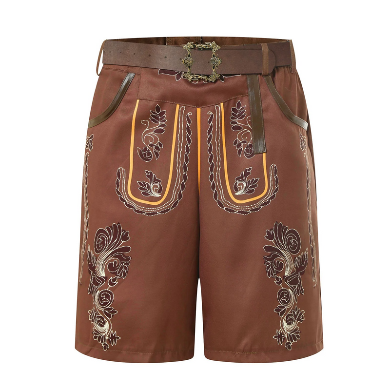 Bayerische Oktoberfest Kurze Hosen für Herren | Traditionelle Tracht
