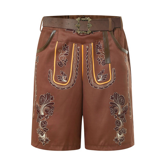 Bayerische Oktoberfest Kurze Hosen für Herren | Traditionelle Tracht