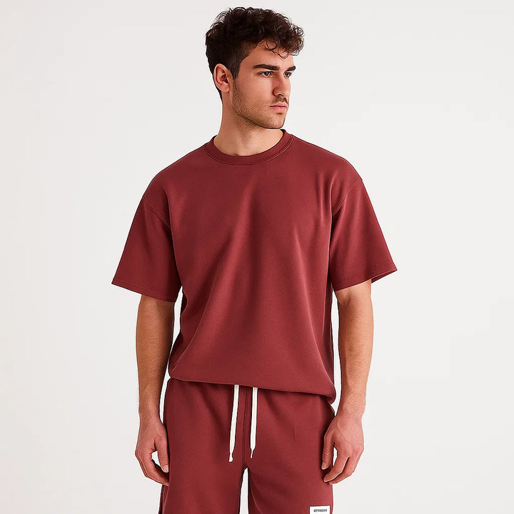 Casual Men's T-Shirt and Shorts Set | Summer