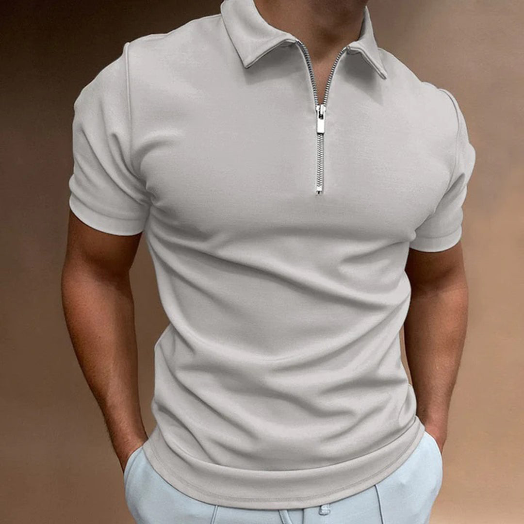 Herren Zipper Sommer Polo | Kurzarm