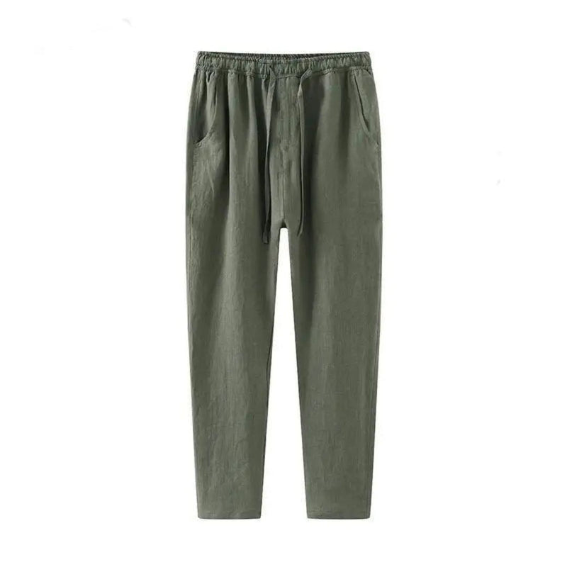 Herren Leinen Kordelhose | Sommer