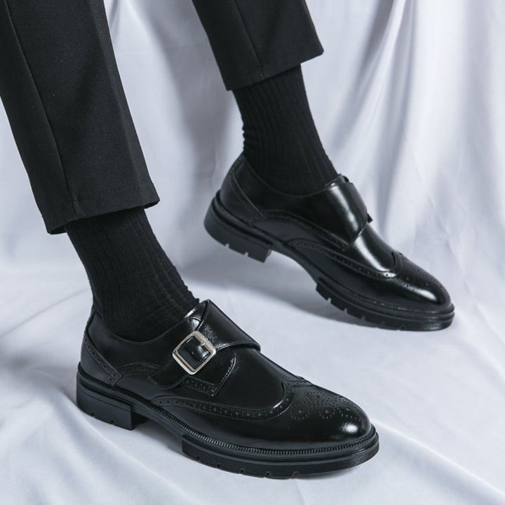 Monk Strap Wingtip Brogue Oxford Business Shoes for Men | Formal