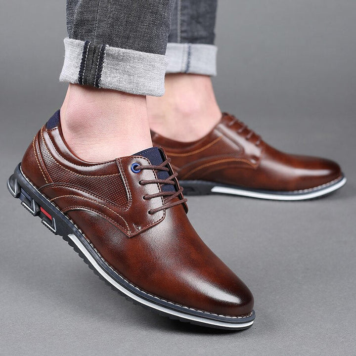 Męskie buty wizytowe | klasyczne oxfordy sznurowane, formalne, biznesowe