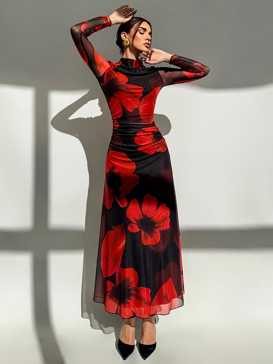 Langes Kleid für Damen | Midi