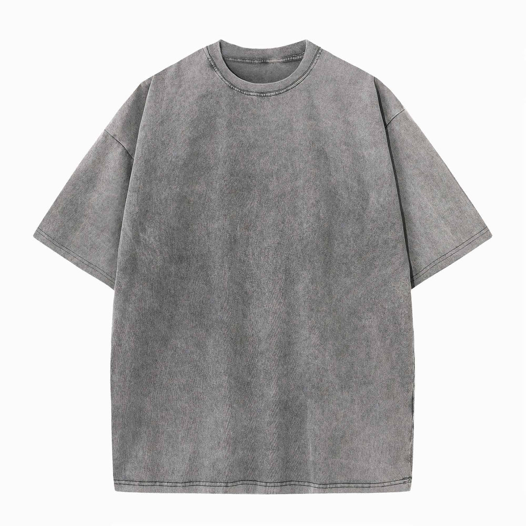 Gewaschenes Herren-T-Hemd | Lose Passform